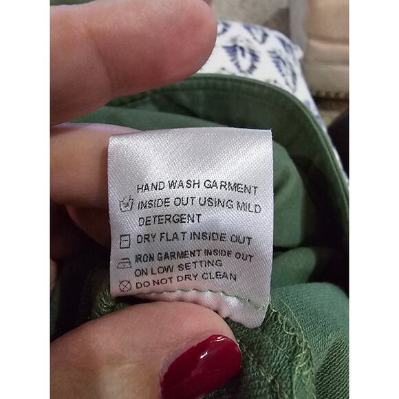 Strut & Bolt Womens Army Muted Green Knit Jumpsuit Jogger Size Large Utility - Picture 12 of 12